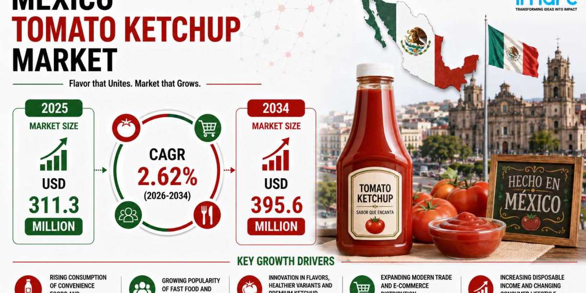 Mexico Tomato Ketchup Market Size Projected to Reach USD 395.6 Million by 2034 with a CAGR of 2.62%