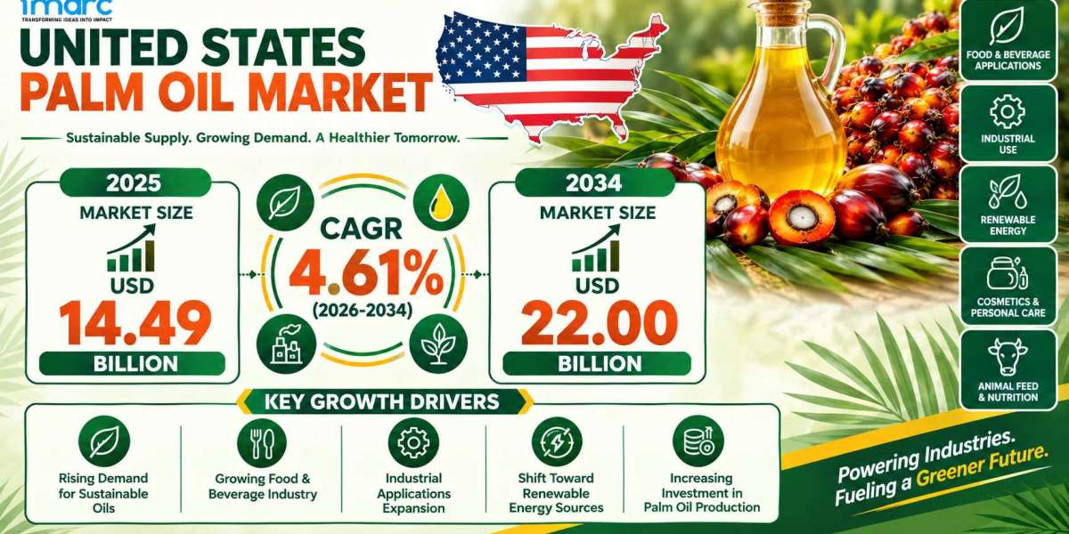 United States Palm Oil Market Set to Reach USD 22.0 Billion by 2034, Expanding at a CAGR of 4.61%