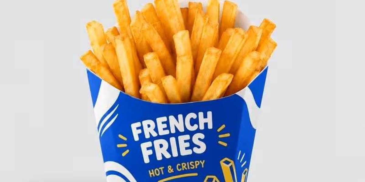 Custom French Fries Packaging for Takeaway and Delivery