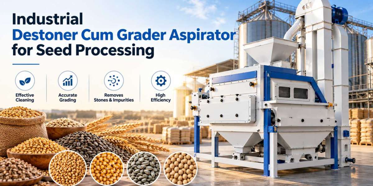 Industrial Destoner Cum Grader Aspirator for Seed Processing